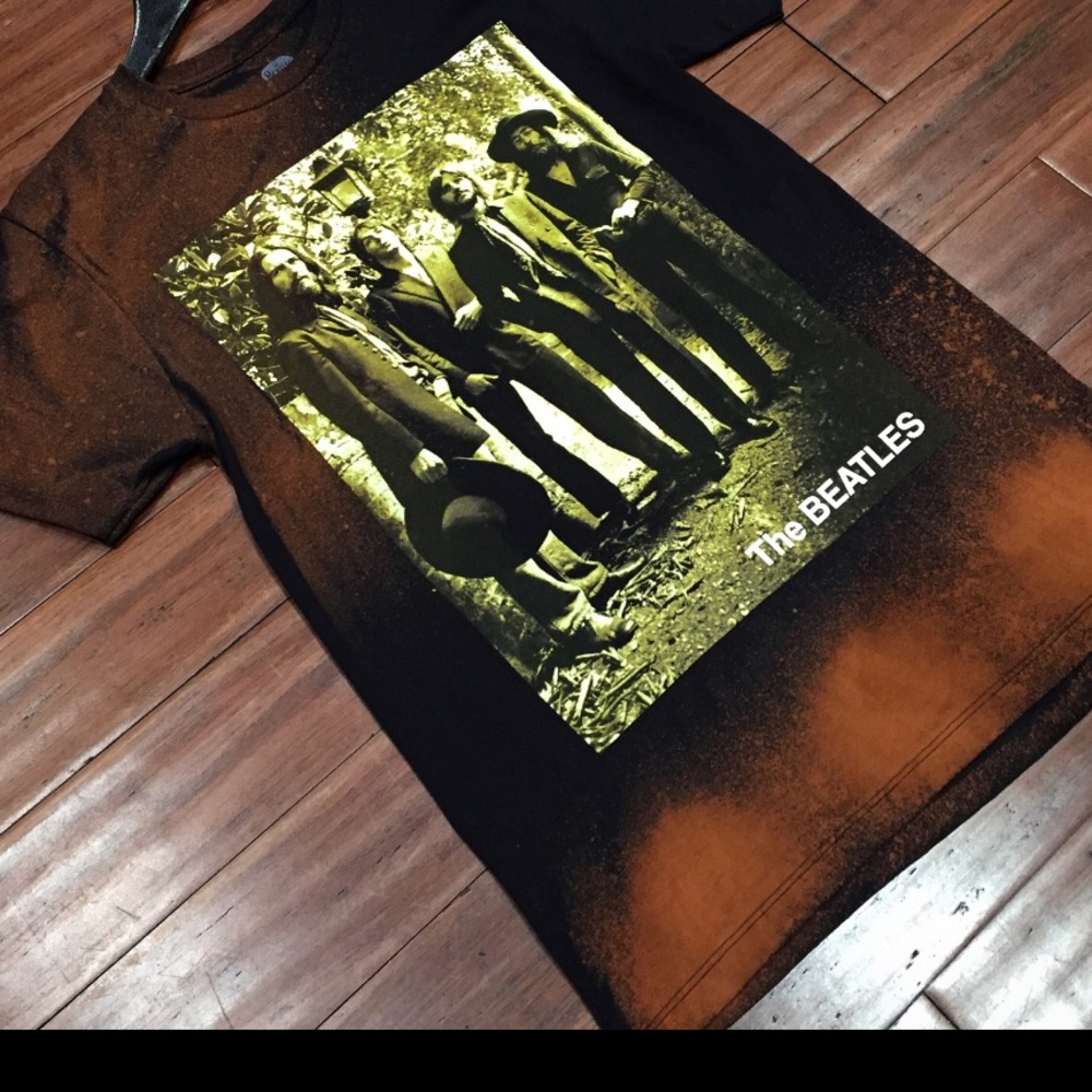 Rare Vintage hand bleached The Beatles T-shirt